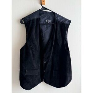 Vintage COMINT Suede Lined vest - Black 2XL
